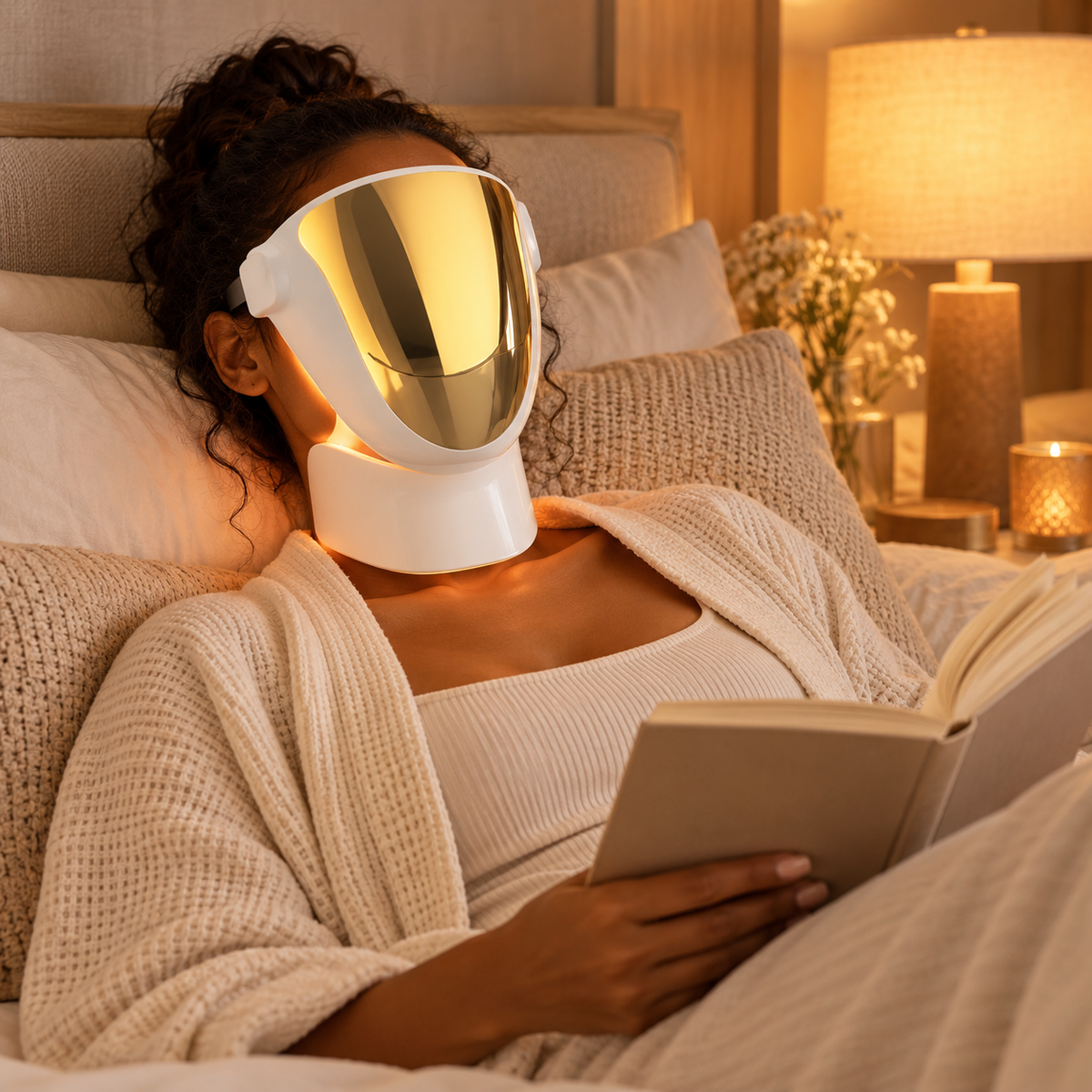 SafiGlow AeroLux 807 LED Face & Neck Mask | 850nm NIR — product view 8