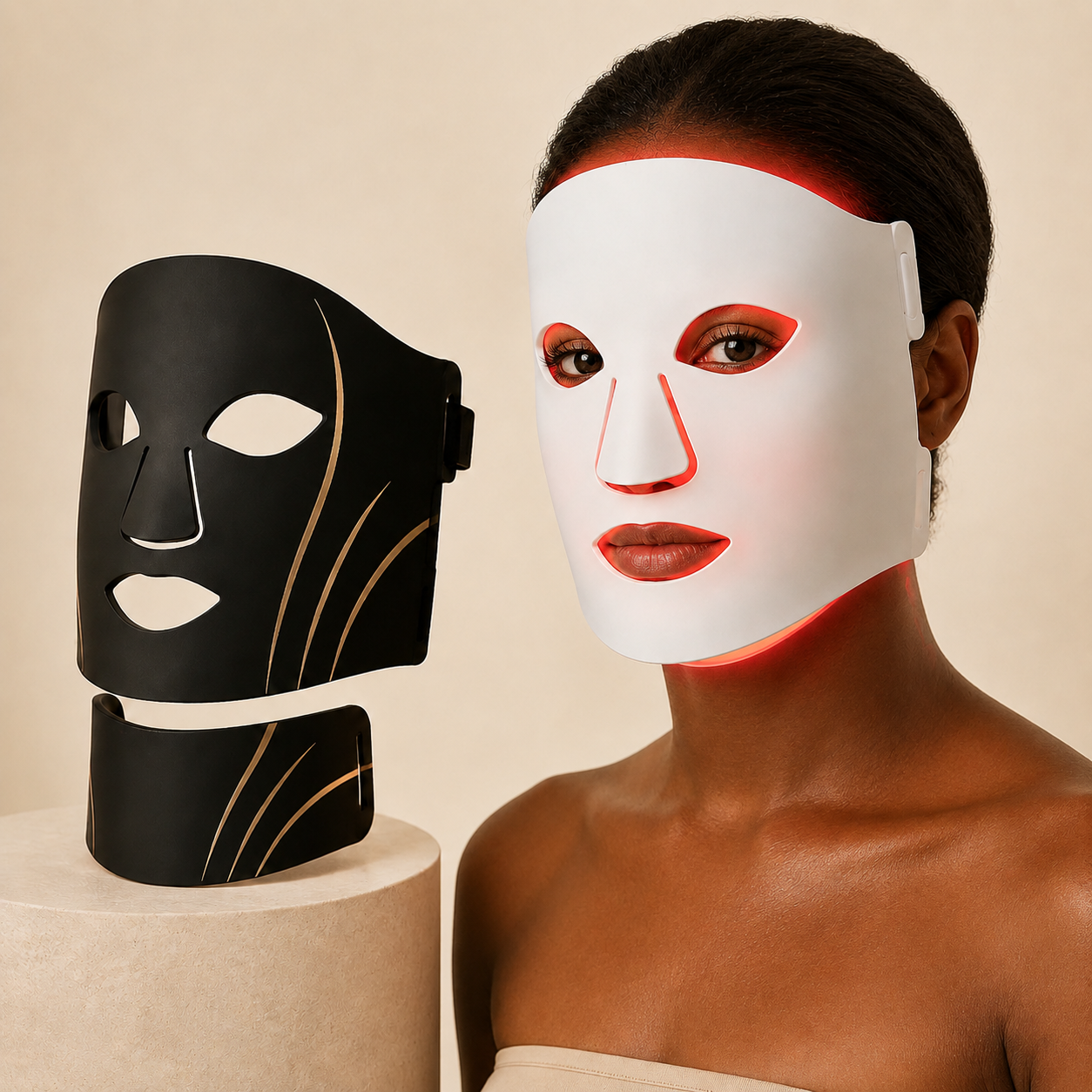 SafiGlow Radiance 7-Color LED Face & Neck Mask