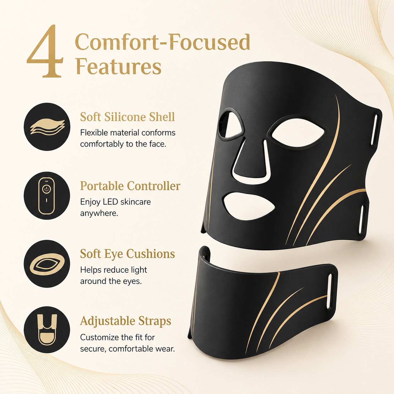 SafiGlow 7-Color LED Face & Neck Mask
