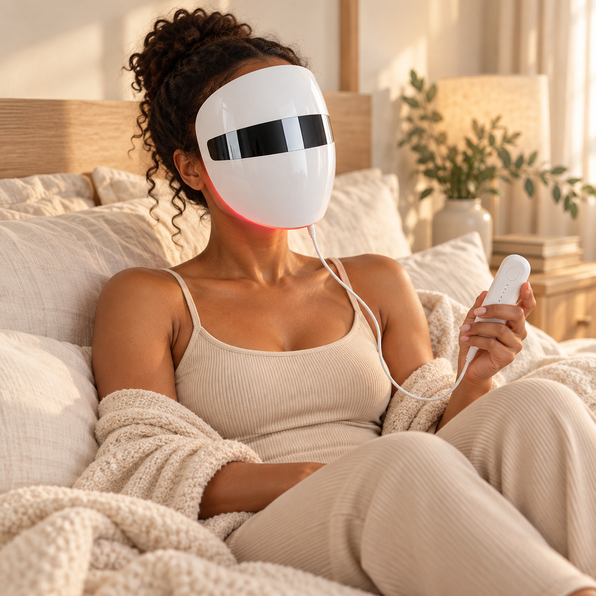 
SafiGlow Curated A-Series LED Light Therapy Device — product view 3