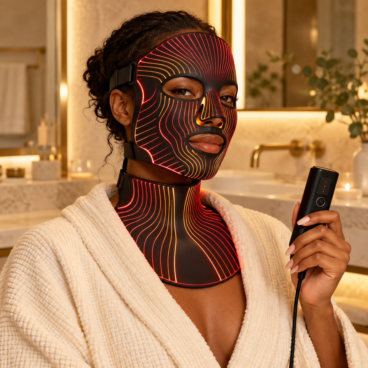 
SafiGlow Spectrum LED Face Mask | Red, Green, Blue & Infrared Light — product view 6