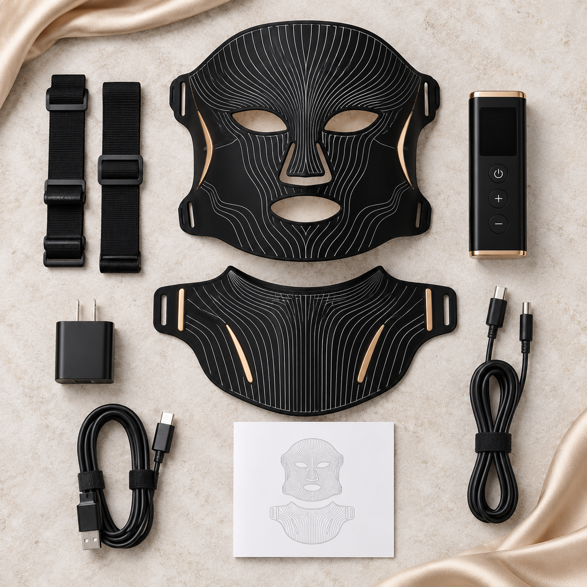 
SafiGlow Spectrum LED Face Mask | Red, Green, Blue & Infrared Light — product view 7