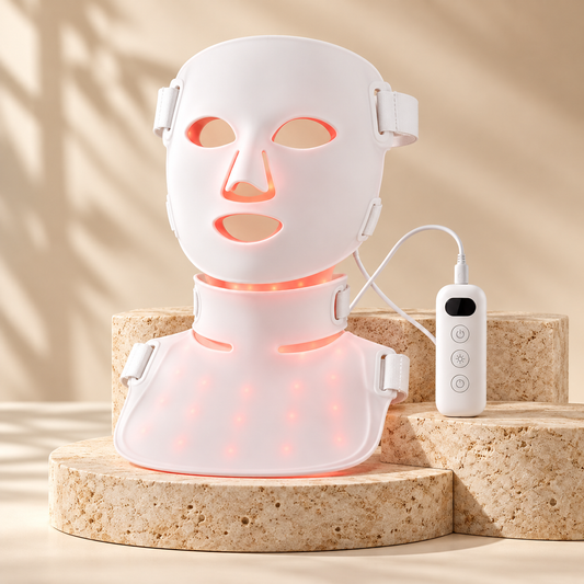 SafiGlow LumaContour TLM200-K Silicone LED Face & Neck Mask