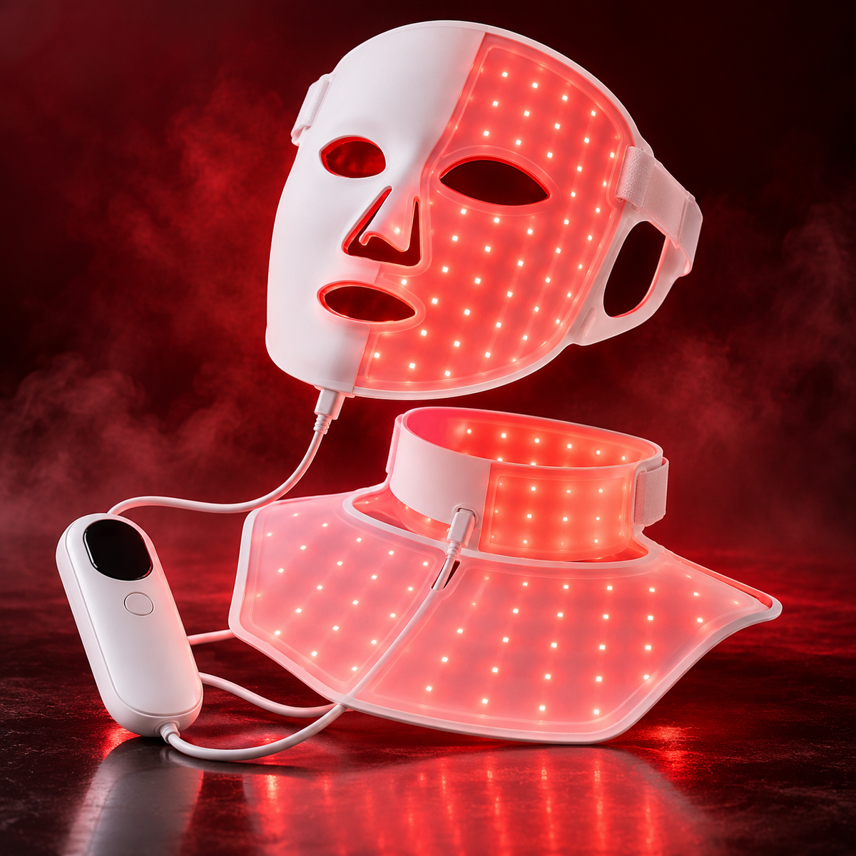 
SafiGlow LumaContour TLM200-K Silicone LED Face & Neck Mask — product view 2