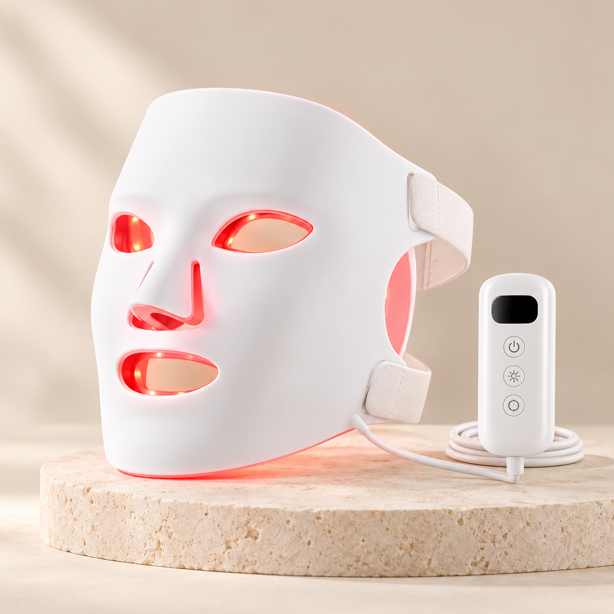 SafiGlow LumaContour TLM200-K Silicone LED Face & Neck Mask — product view 7
