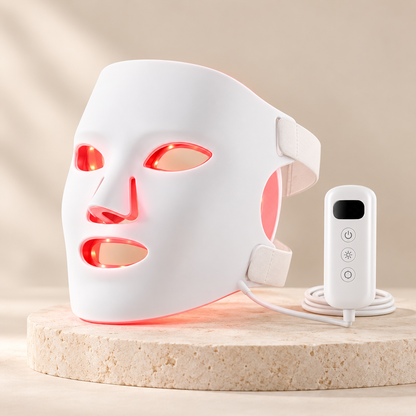 SafiGlow LumaContour TLM200-K Silicone LED Face & Neck Mask