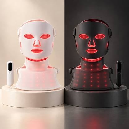 SafiGlow LumaContour TLM200-K Silicone LED Face & Neck Mask