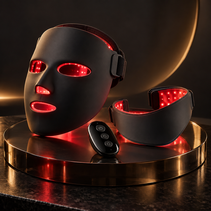 SafiGlow FlexAura 8-Color LED Face & Neck Mask | 400 LEDs
