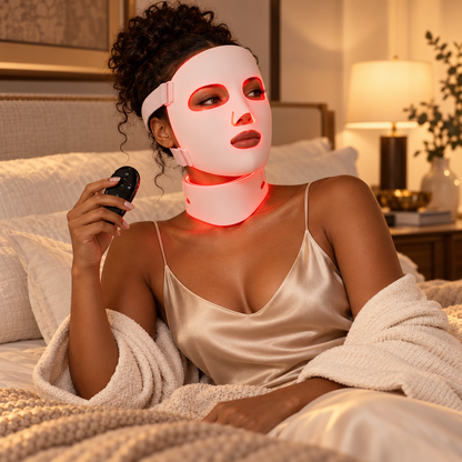 SafiGlow FlexAura 8-Color LED Face & Neck Mask | 400 LEDs
