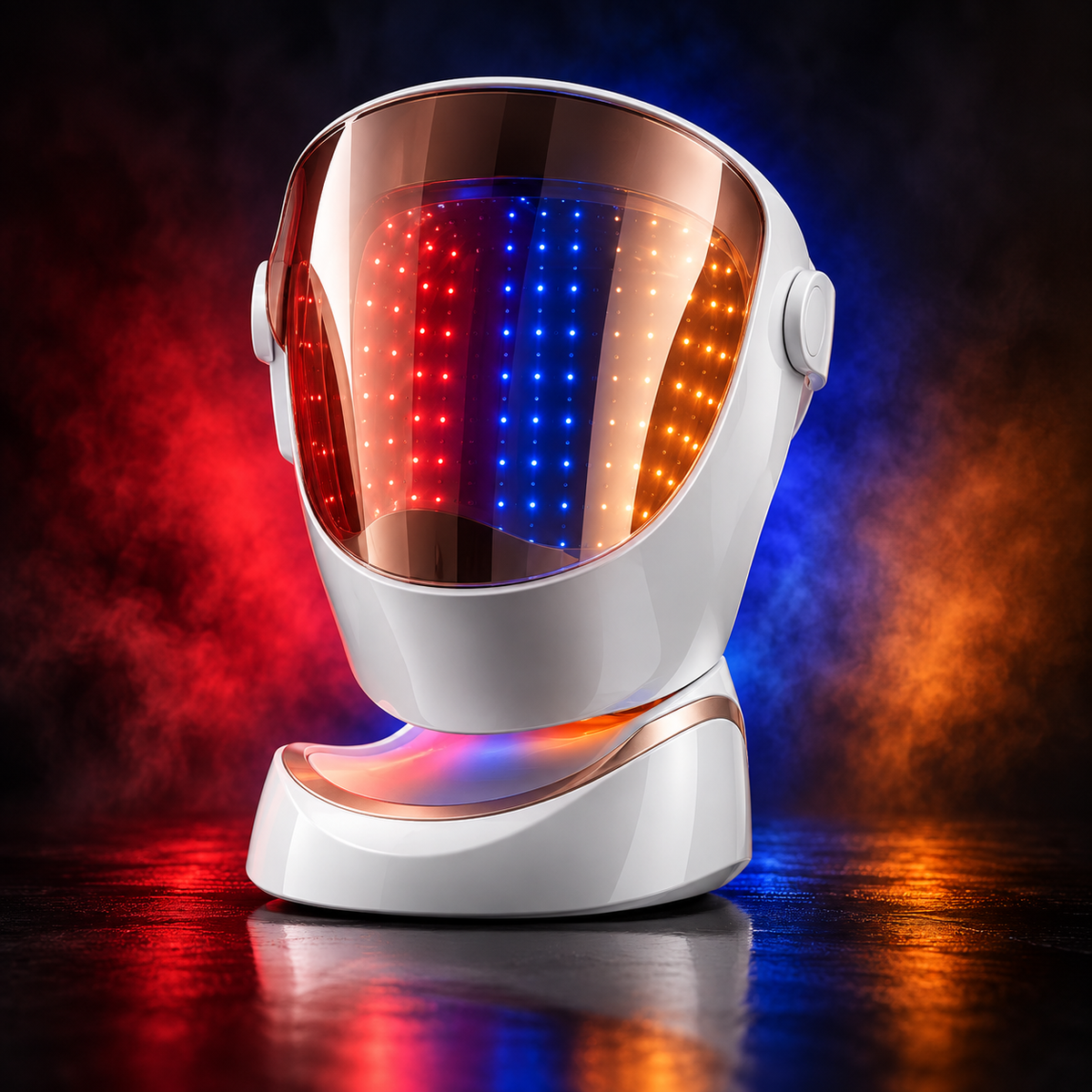 SafiGlow VisionGlow 807 LED Face & Neck Mask | 3-Color Light Therapy — product view 3