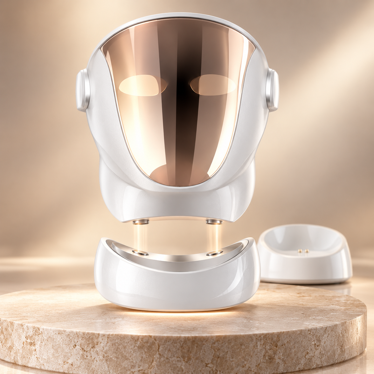 
SafiGlow VisionGlow 807 LED Face & Neck Mask | 3-Color Light Therapy — product view 6