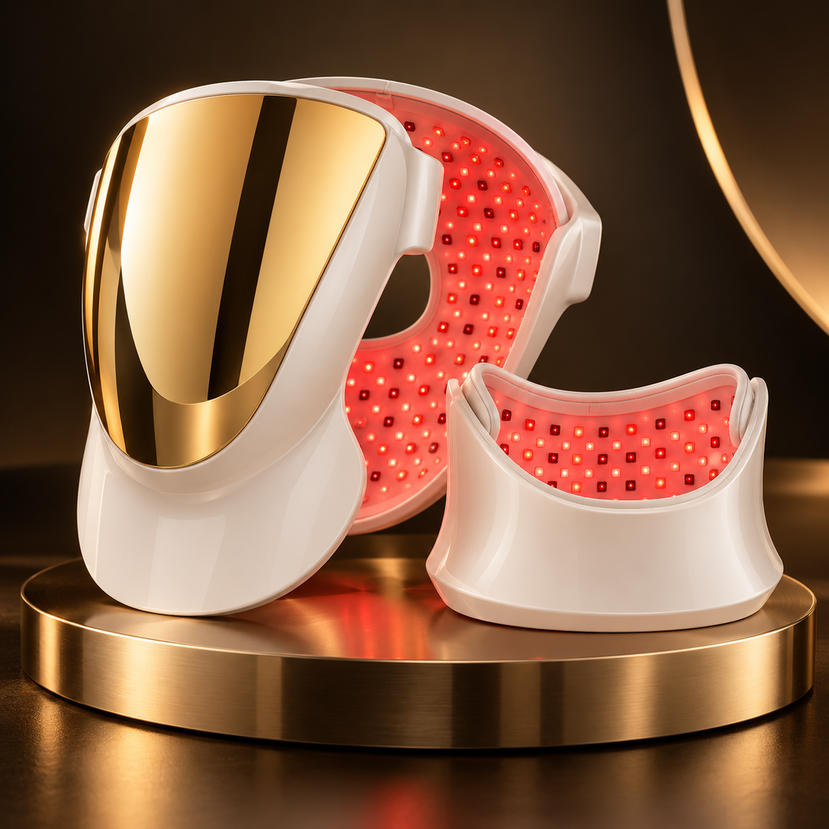 
SafiGlow AeroLux 807 LED Face & Neck Mask | 850nm NIR — product view 2