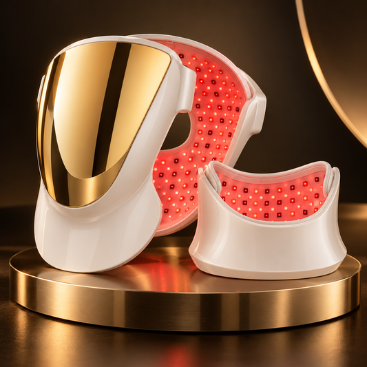 SafiGlow AeroLux 807 LED Face & Neck Mask | 850nm NIR — product view 2 — alternate view