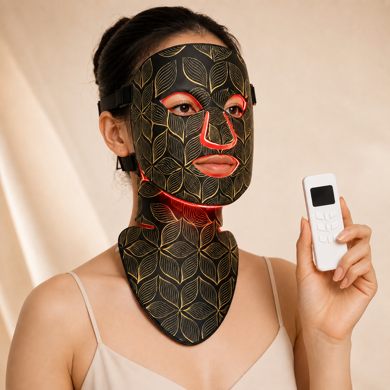 SafiGlow Lumina 8-Mode LED Face & Neck Mask
