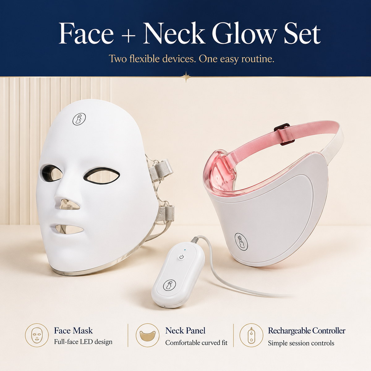SafiGlow Sculpt LED Face & Neck Mask — 7-Color — product view 5