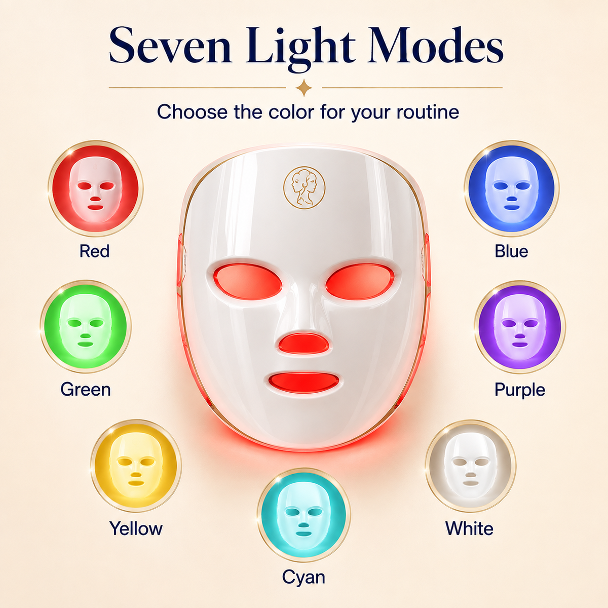 SafiGlow 7-Color LED Facial Mask — 5 Timers — product view 5