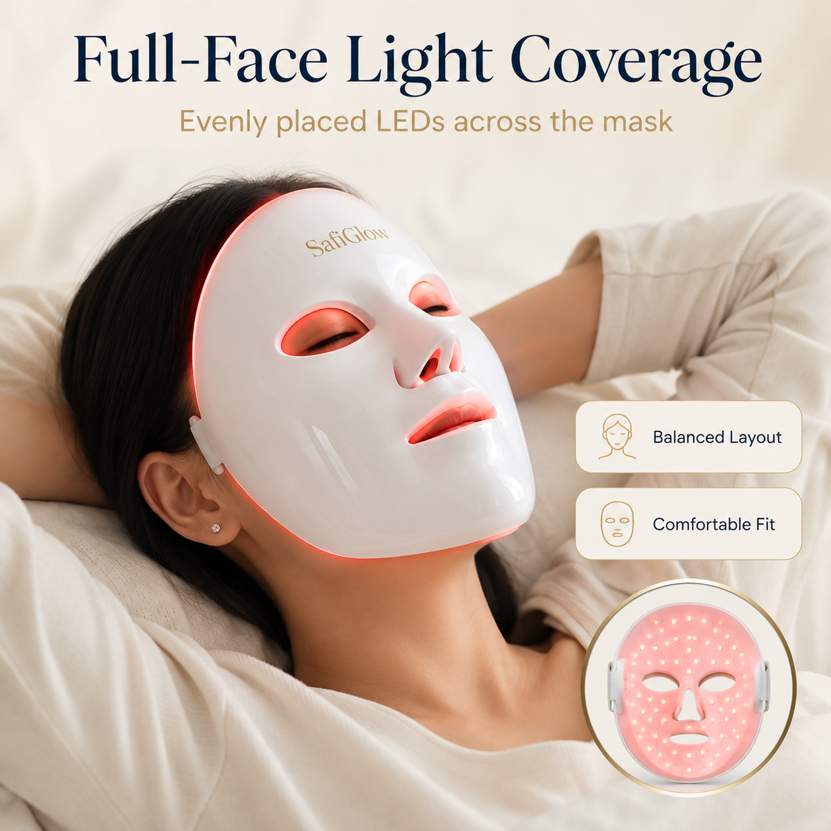 SafiGlow 7-Color LED Facial Mask — 5 Timers — product view 6