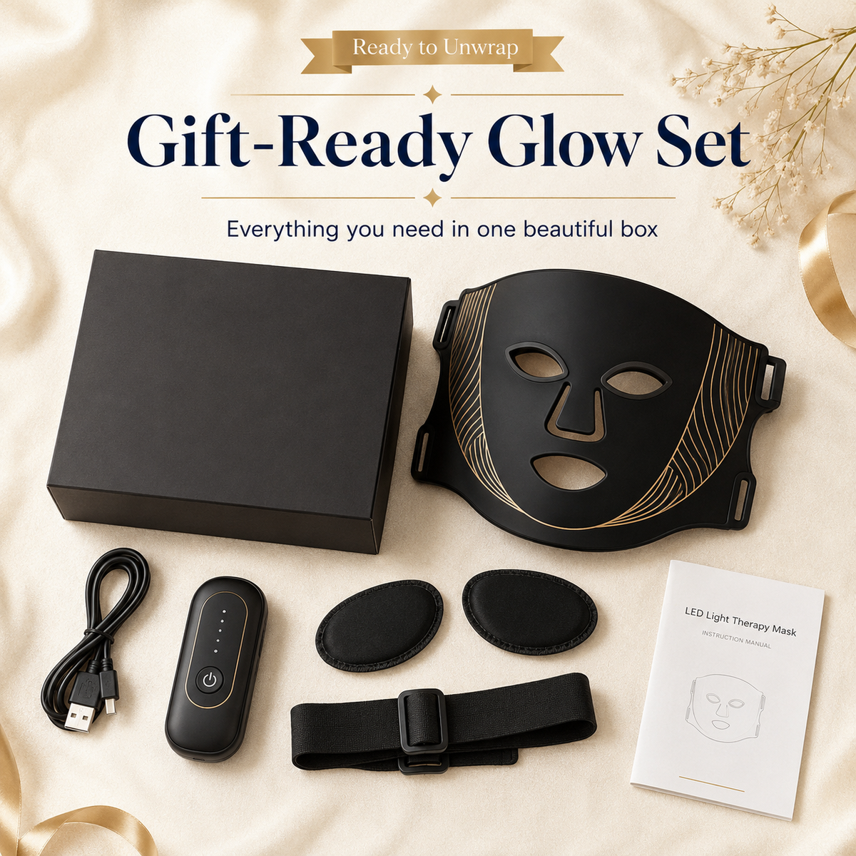 SafiGlow 7-Color Rechargeable LED Facial Mask — product view 2