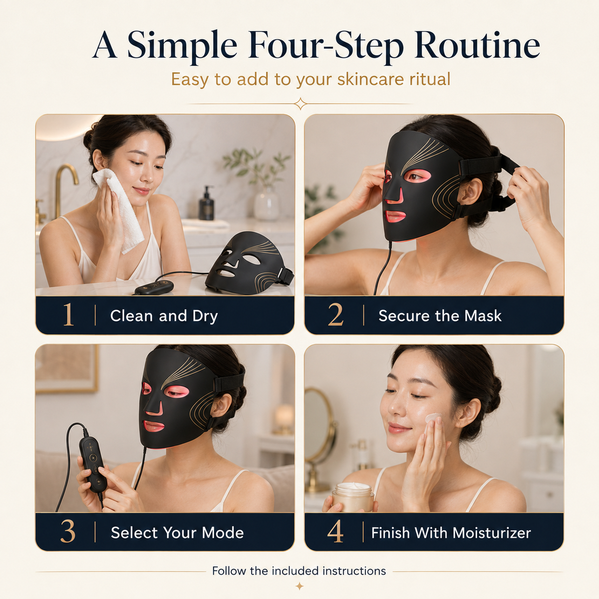 
SafiGlow 7-Color Rechargeable LED Facial Mask — product view 6