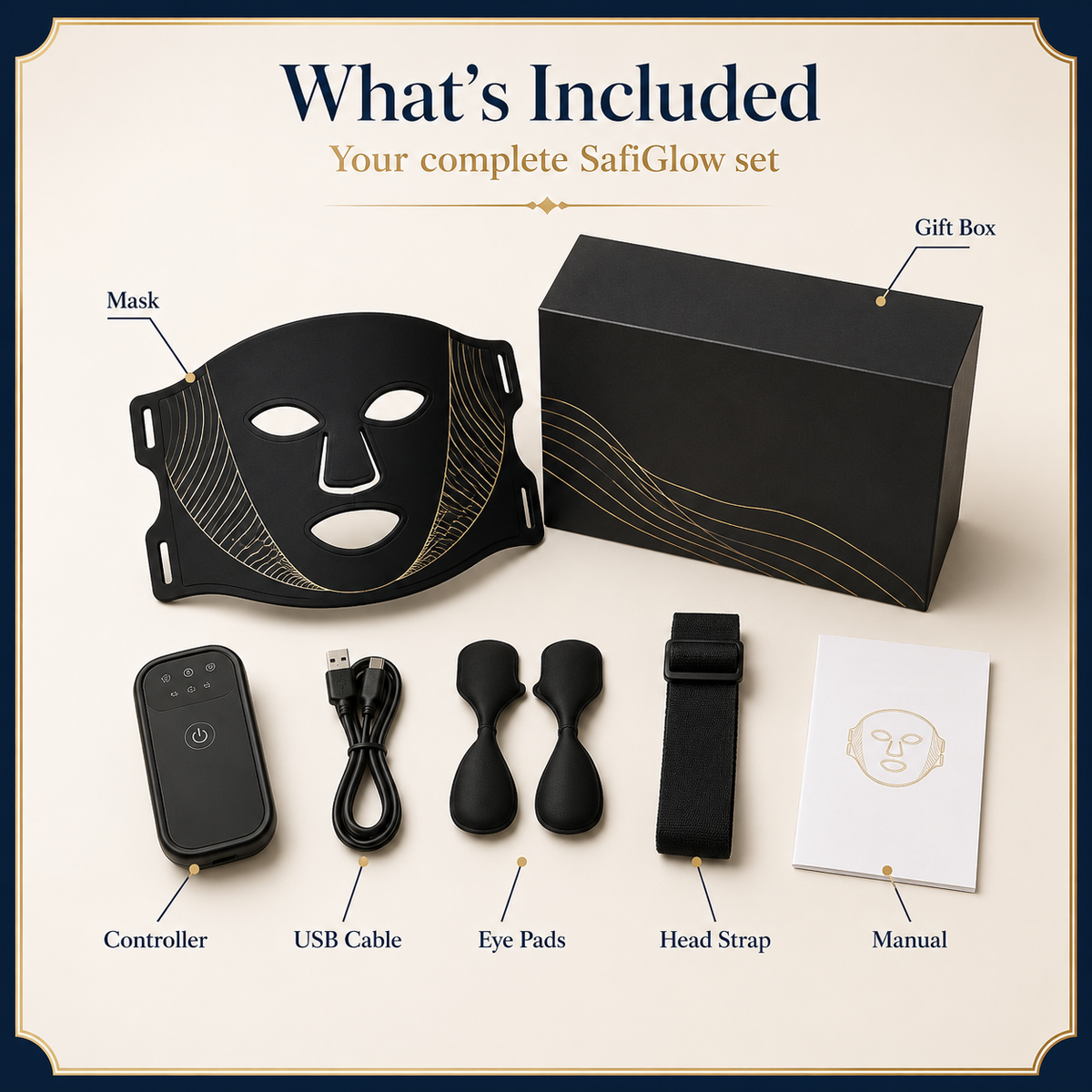 
SafiGlow 7-Color Rechargeable LED Facial Mask — product view 7