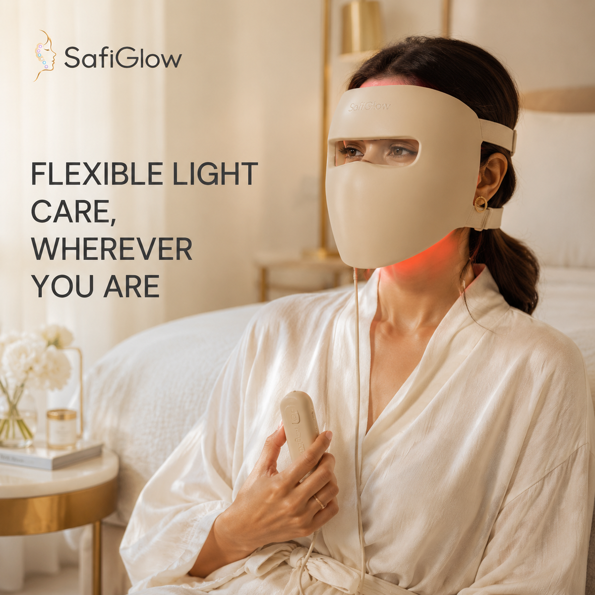 
SafiGlow M300 FlexContour 4-Mode LED Face Mask — product view 2