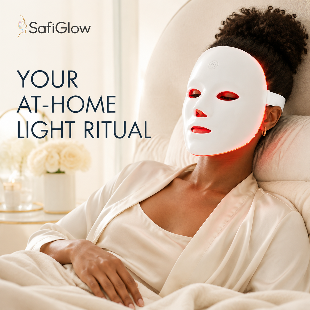 SafiGlow AuraShell LED Face Mask — product view 2