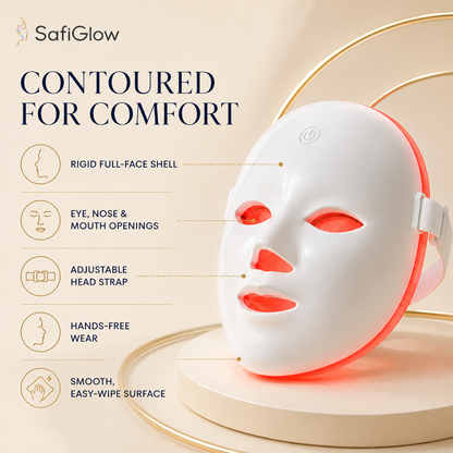 SafiGlow AuraShell LED Face Mask