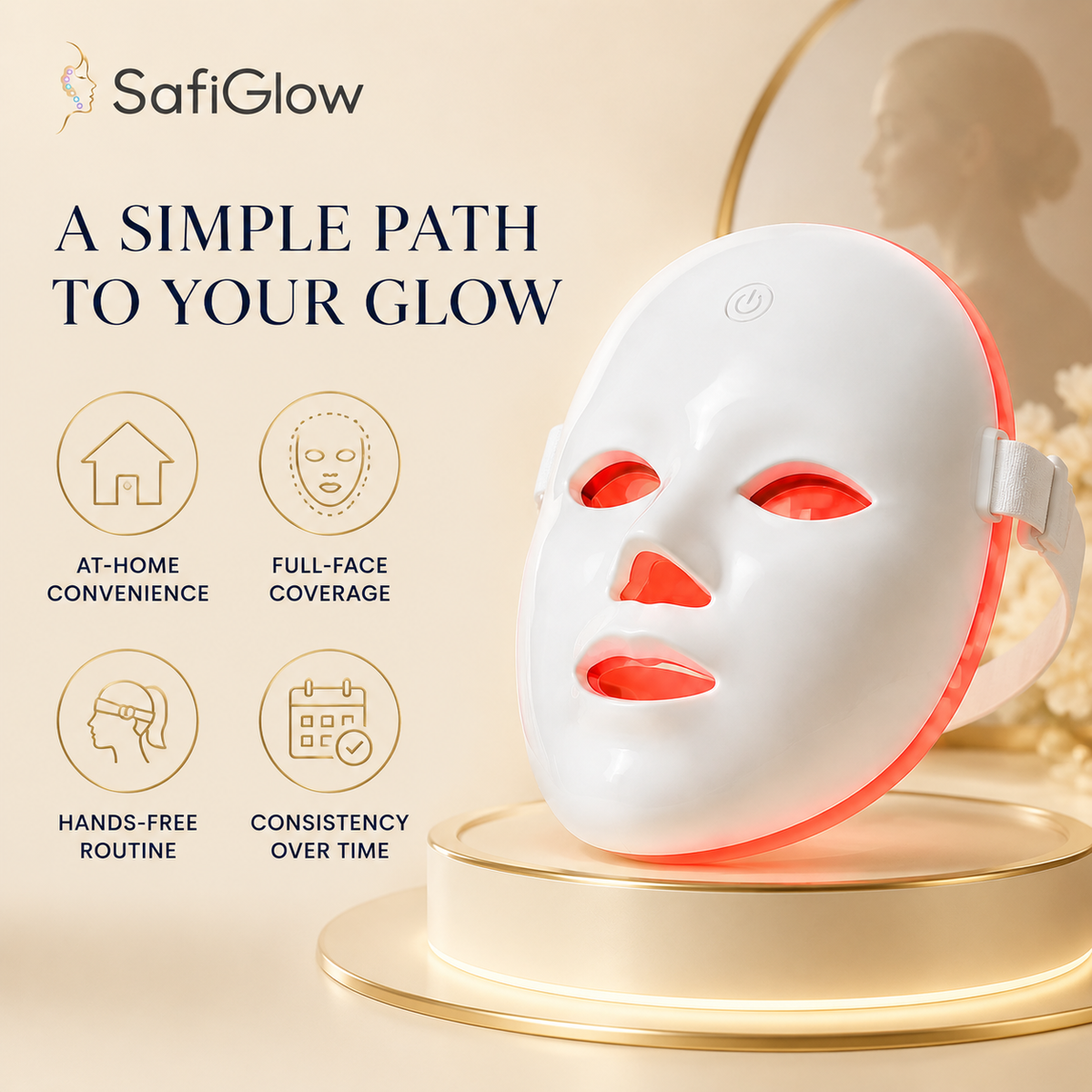 
SafiGlow AuraShell LED Face Mask — product view 7