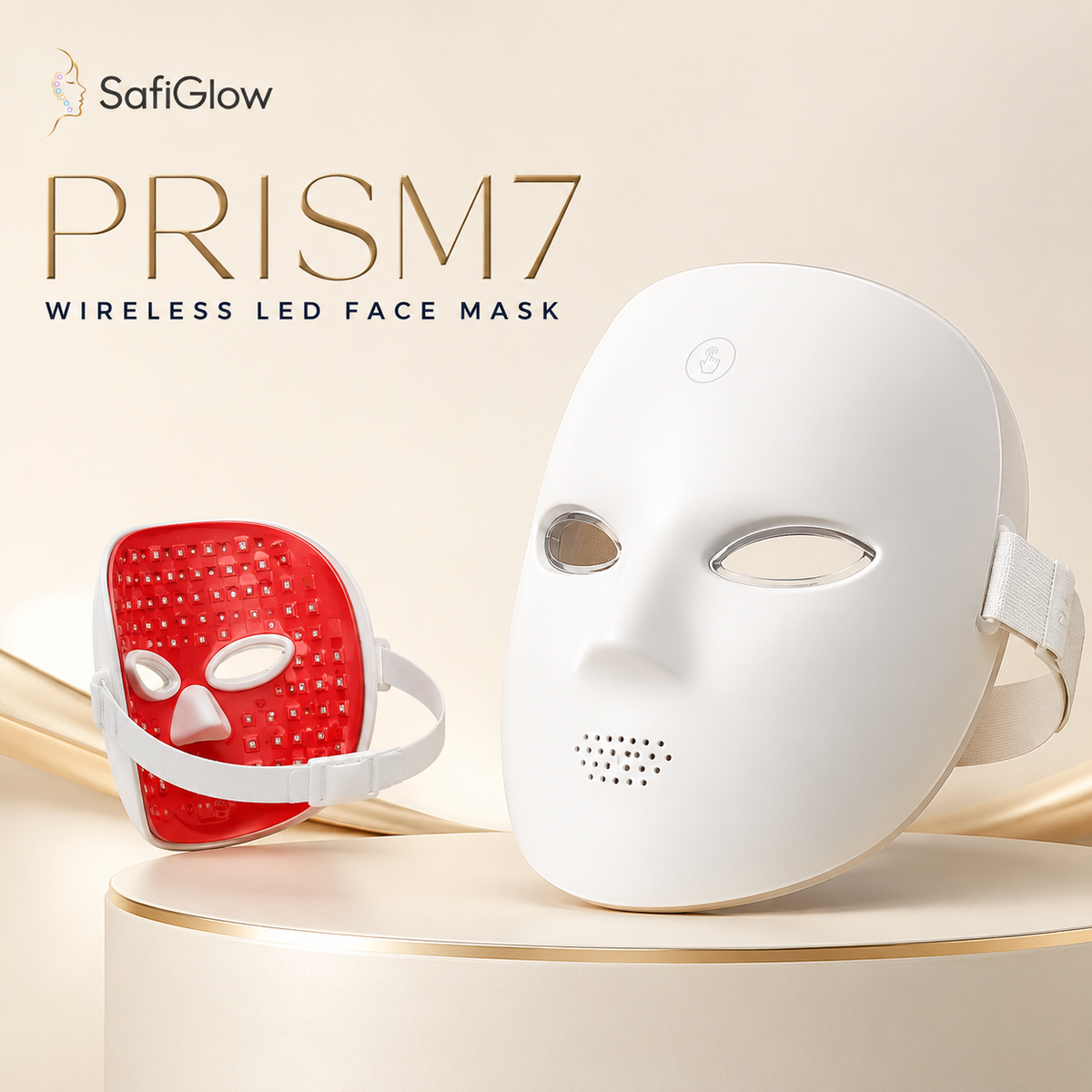 
SafiGlow Prism7 Wireless LED Face Mask
