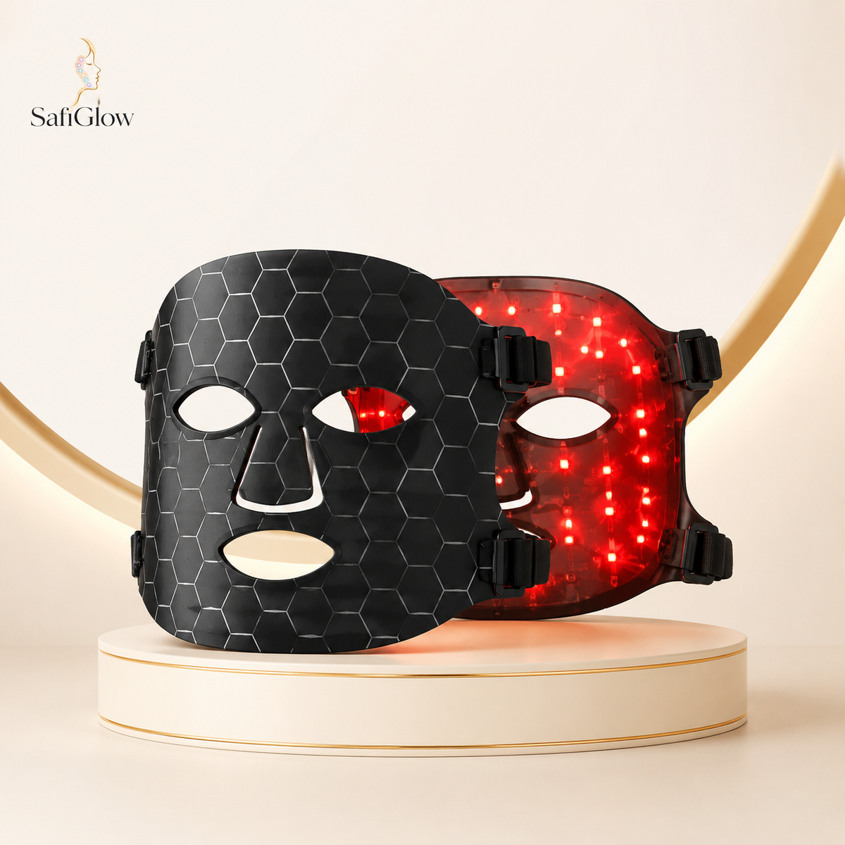 SafiGlow Flex 7-Color Silicone LED Face Mask — product view 3
