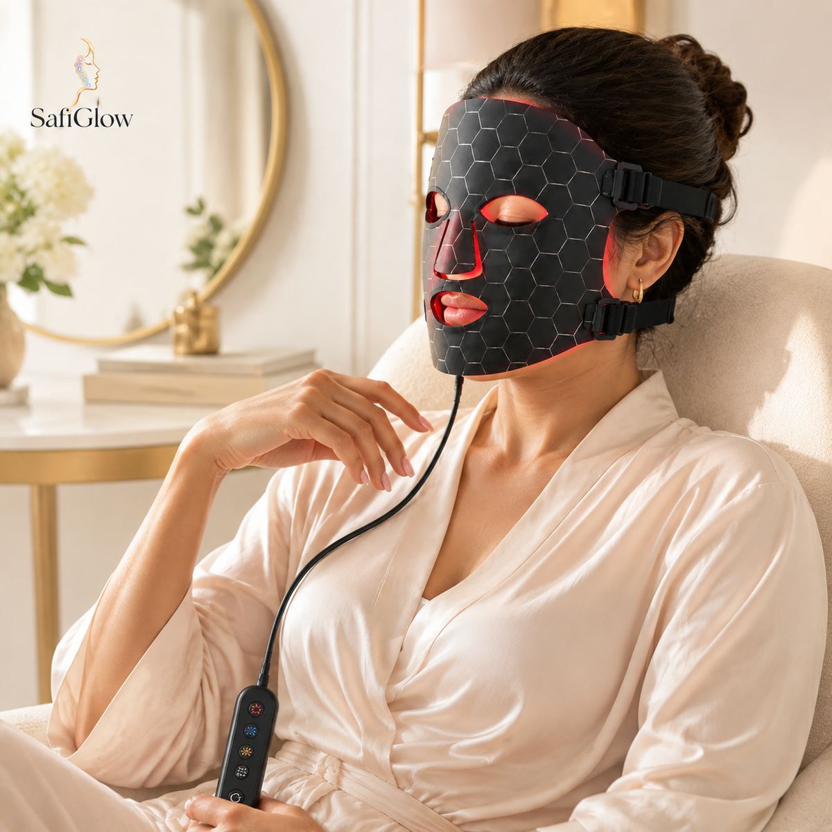 
SafiGlow Radiance 4-Color Silicone LED Face Mask — product view 3