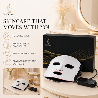 SafiGlow Q2 4-Mode Red + NIR LED Face Mask