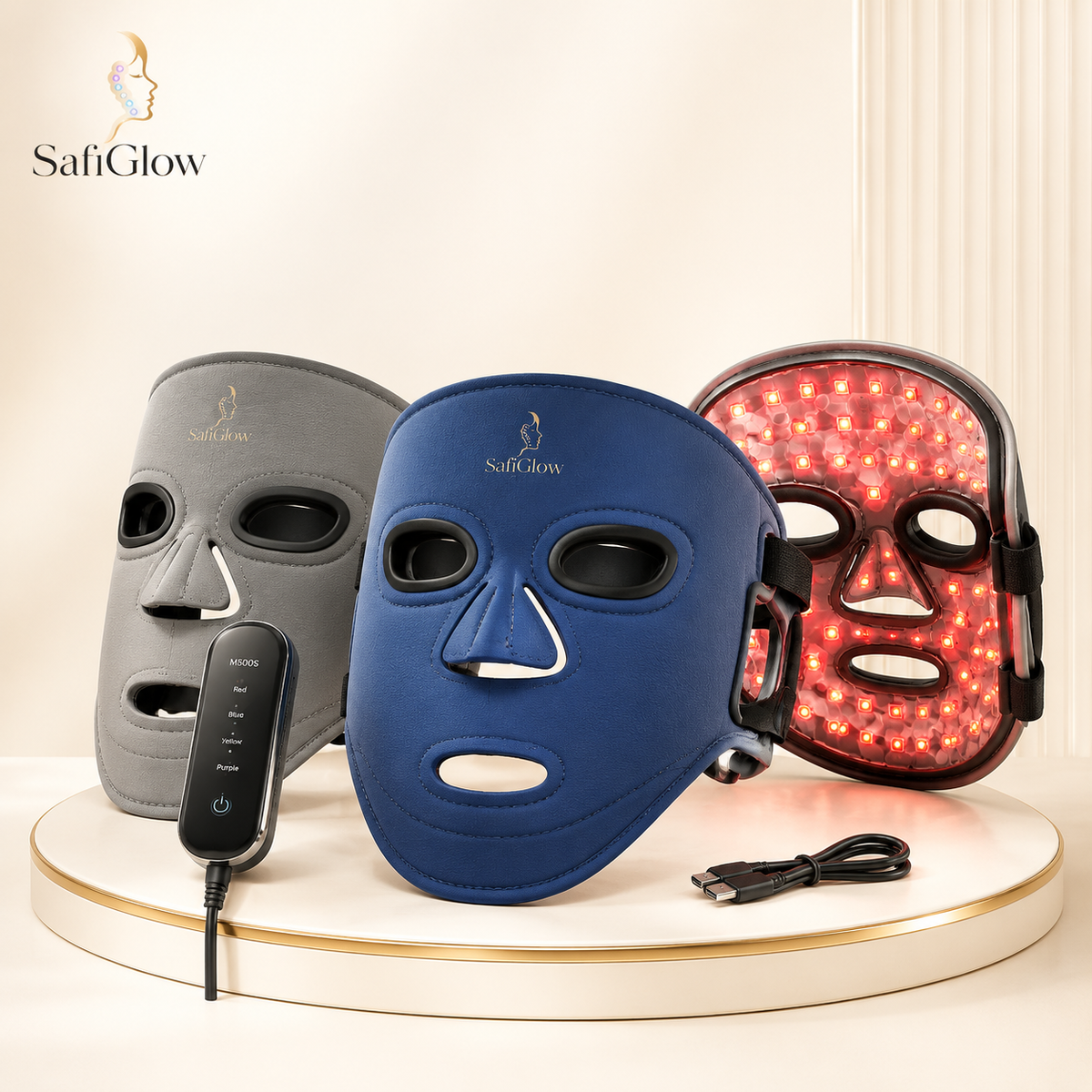 
SafiGlow M500S 4-Wavelength LED Face Mask