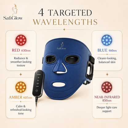 SafiGlow M500S 4-Wavelength LED Face Mask