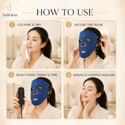 SafiGlow M500S 4-Wavelength LED Face Mask
