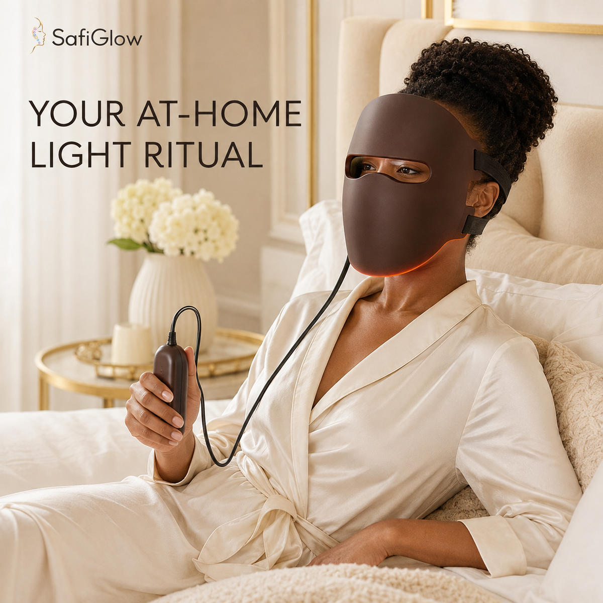 SafiGlow LumaContour 4-Mode LED Face Mask — product view 2