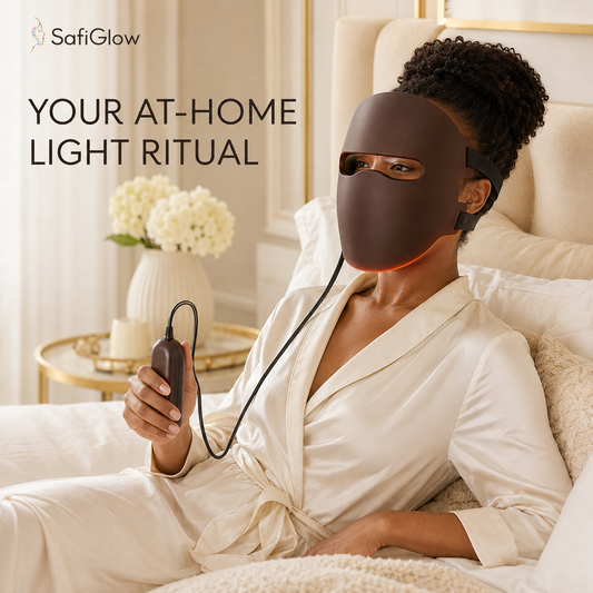 SafiGlow LumaContour 4-Mode LED Face Mask — product view 2 — alternate view