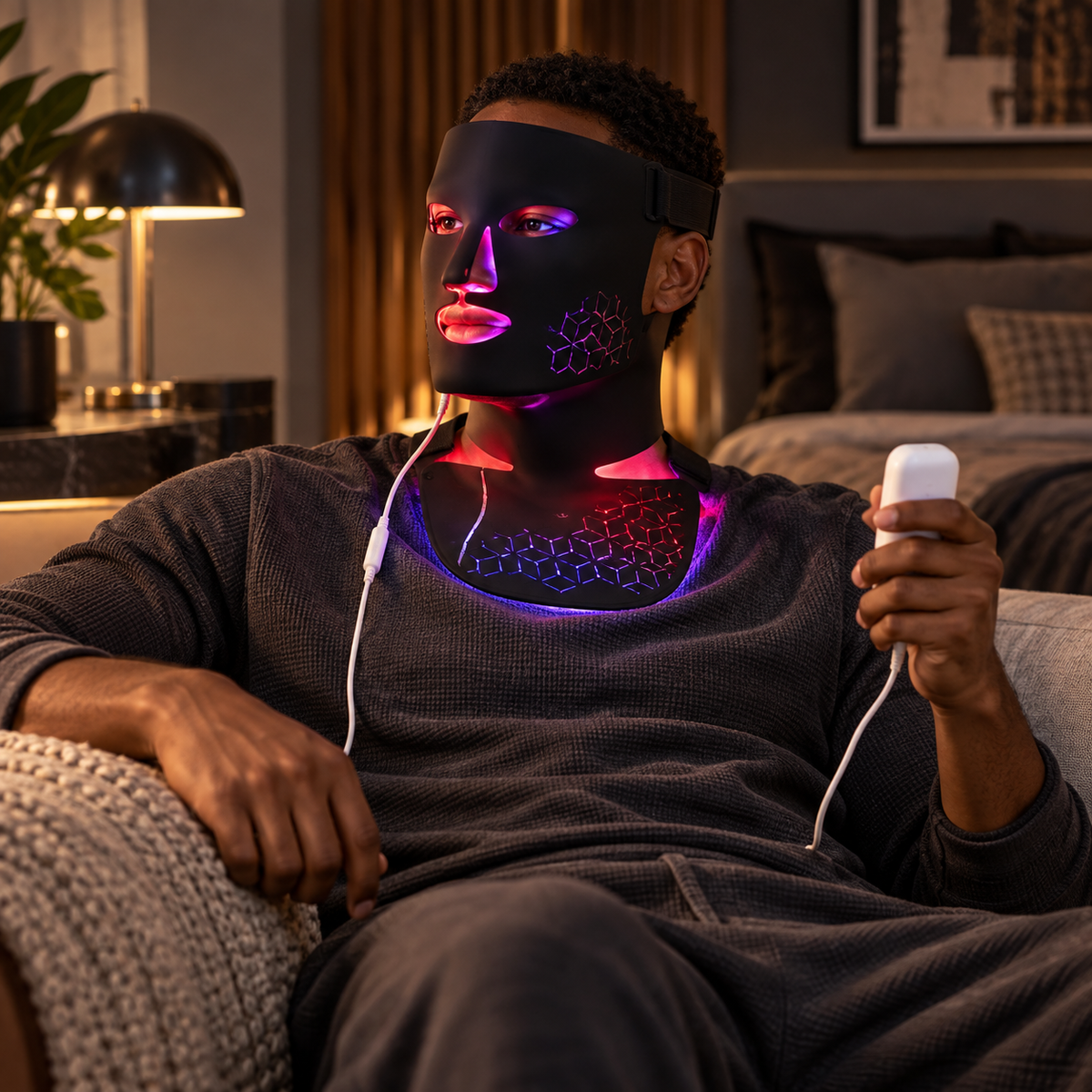 SafiGlow 4-Mode LED Face & Neck Light Therapy Set — product view 5
