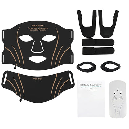 SafiGlow Glow Duo Gift Set: 2 Flex LED Face & Neck Masks